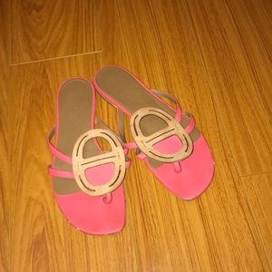 Hermès Eather Galet Chaine D'ancre Flat Sandals